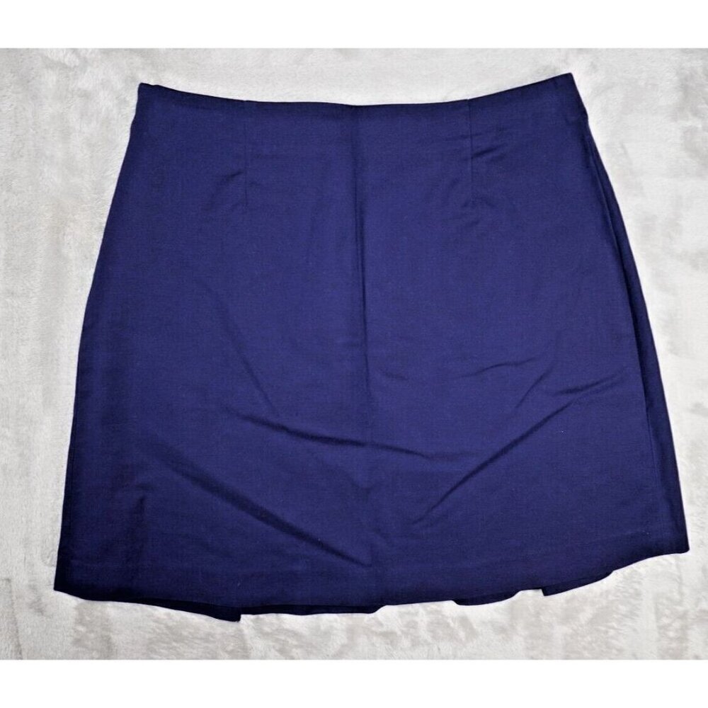 Lauren Ralph Lauren Women's Navy A-Line Skirt - Size 10 - Picture 4 of 11